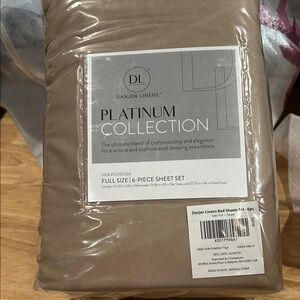 Platinum Collection Full Size Sheet Set - Tan